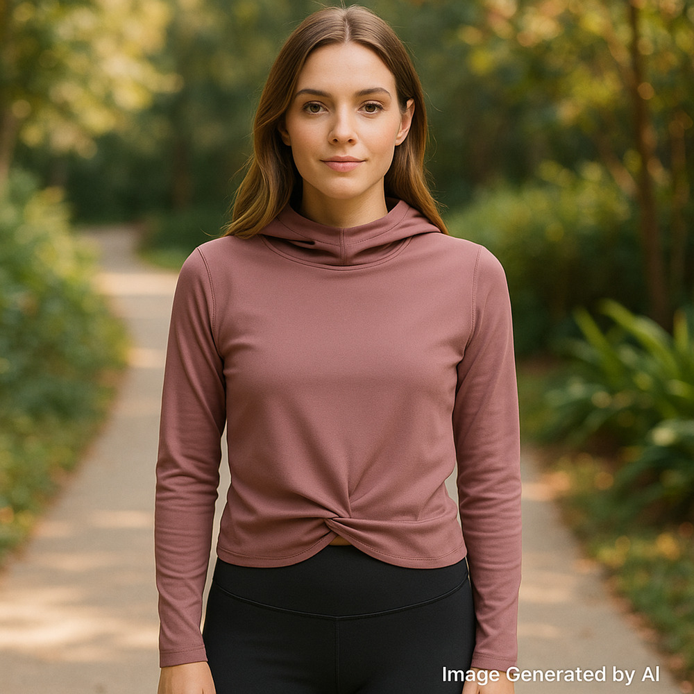 Yogalicious Pullover Hoodie Womens Small Criss‎ Cross Front Athletic Purple
